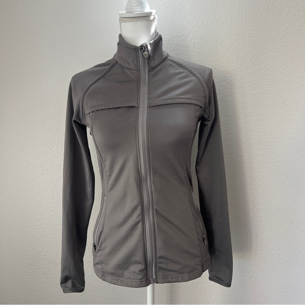 Fabletics Grey Track Jacket XS